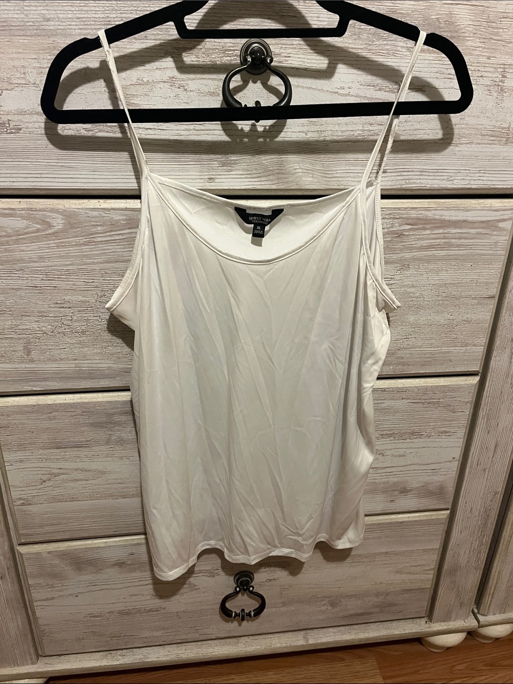Simply Vera Vera Wang Off White Spaghetti Strap Cami